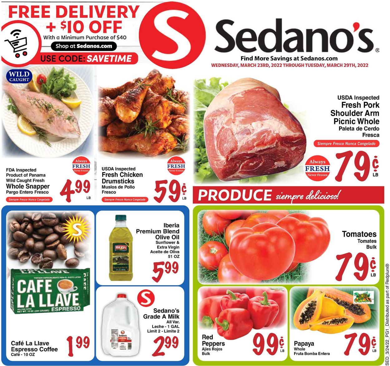 Catalogue Sedano's from 03/23/2022