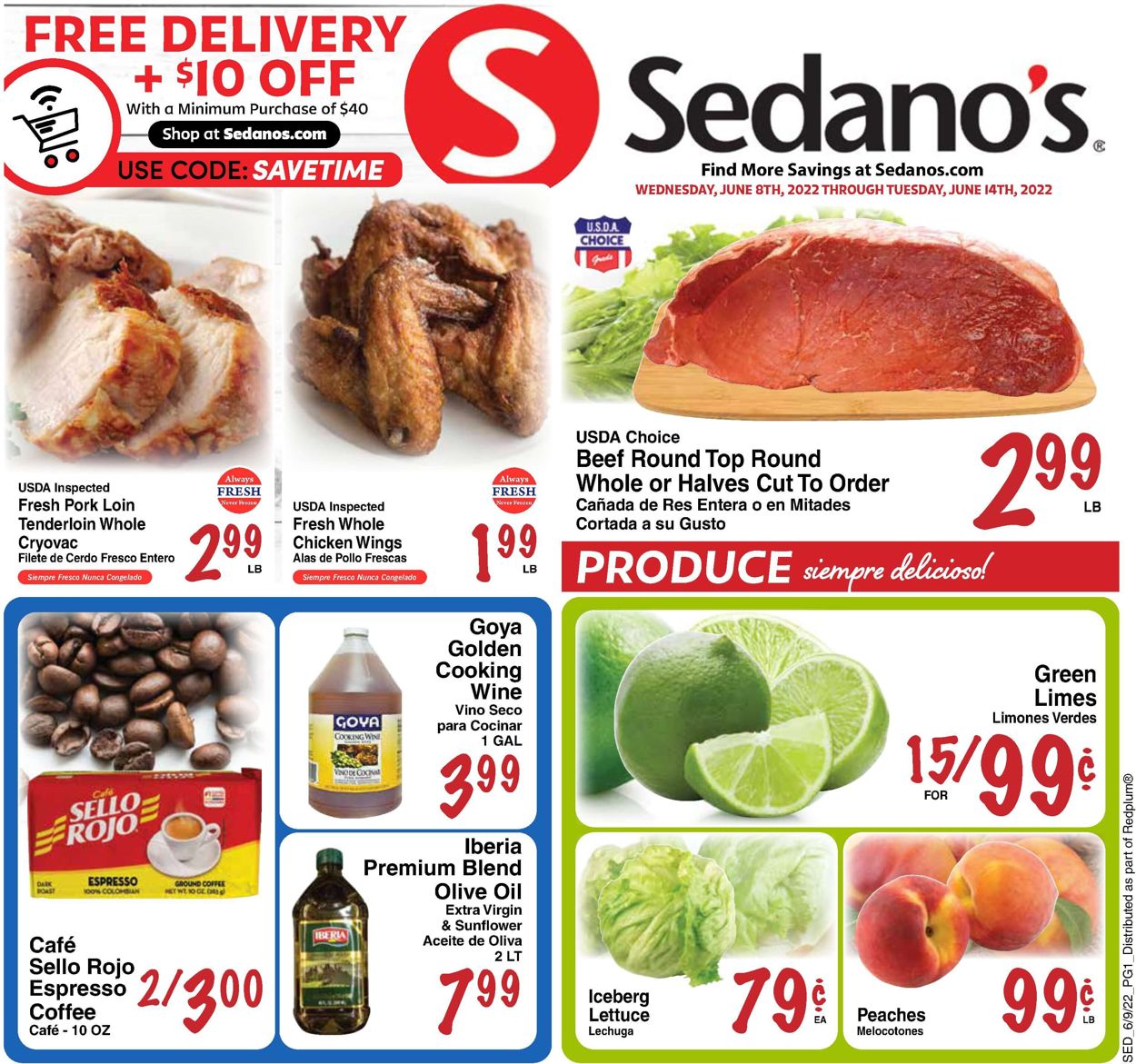 Catalogue Sedano's from 06/08/2022