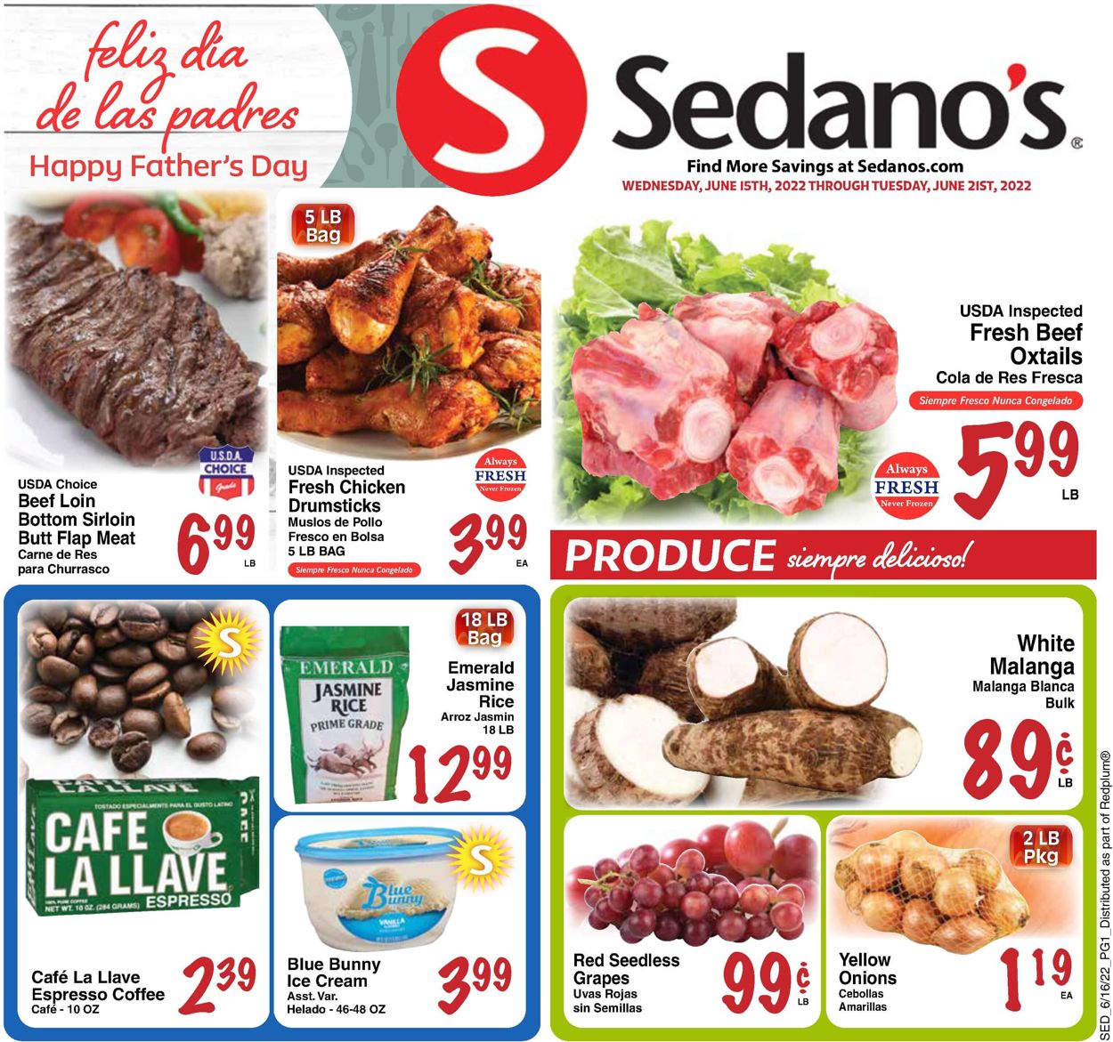 Catalogue Sedano's from 06/15/2022