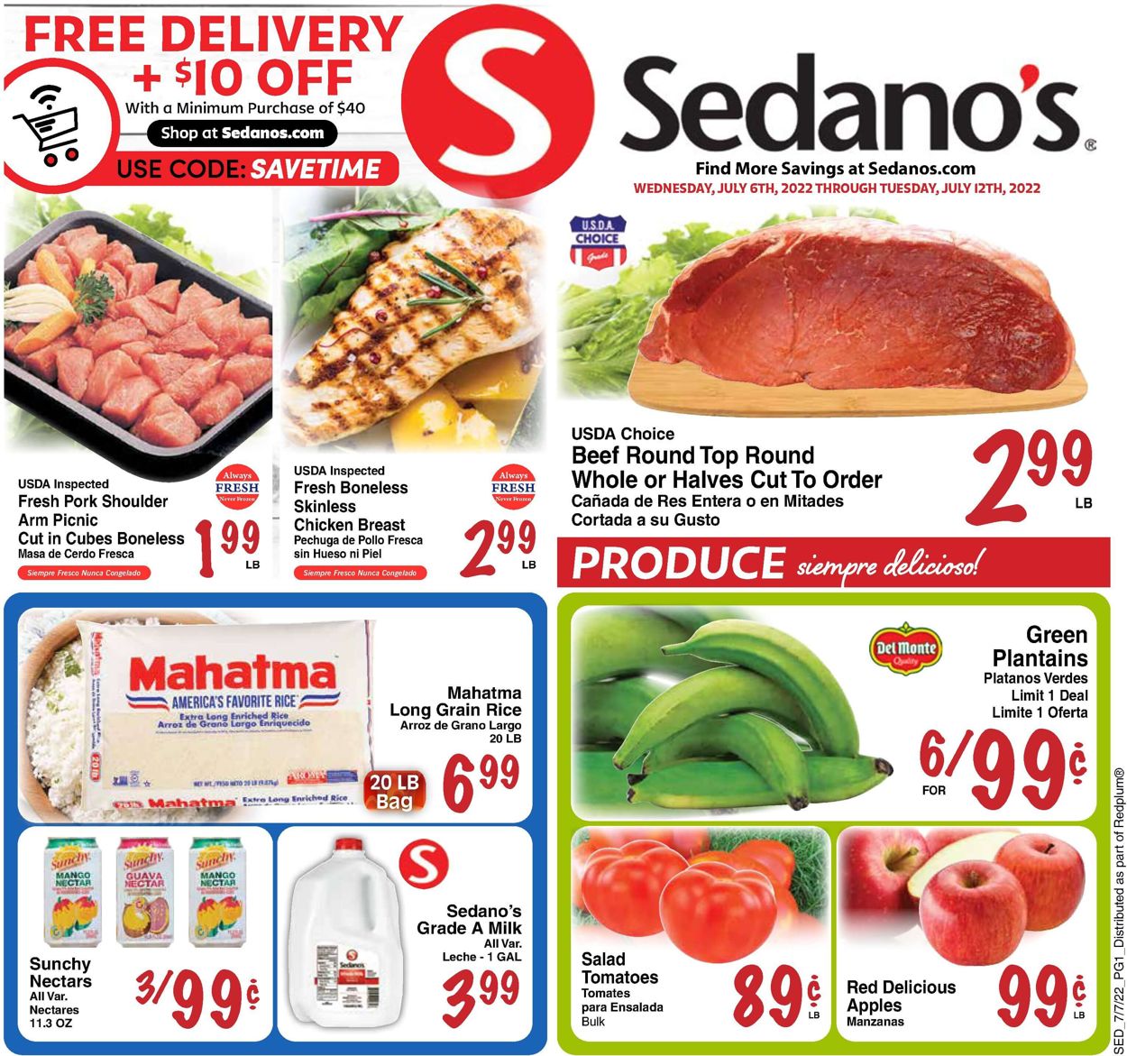 Catalogue Sedano's from 07/06/2022