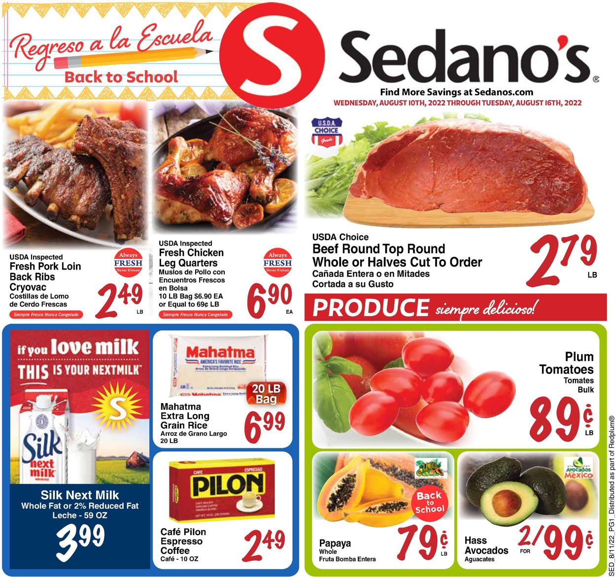 Catalogue Sedano's from 08/10/2022