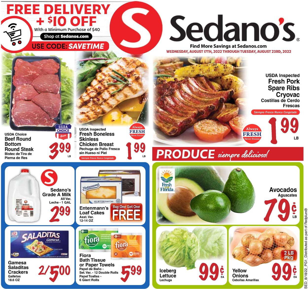 Catalogue Sedano's from 08/17/2022