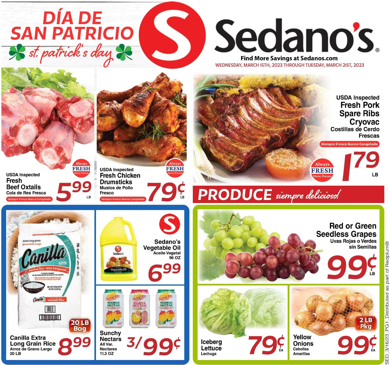 Catalogue Sedano's from 03/15/2023