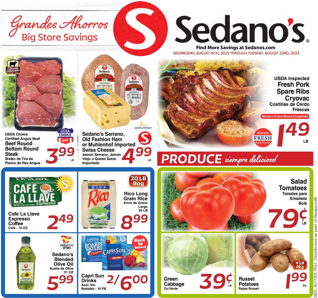Catalogue Sedano's from 08/16/2023