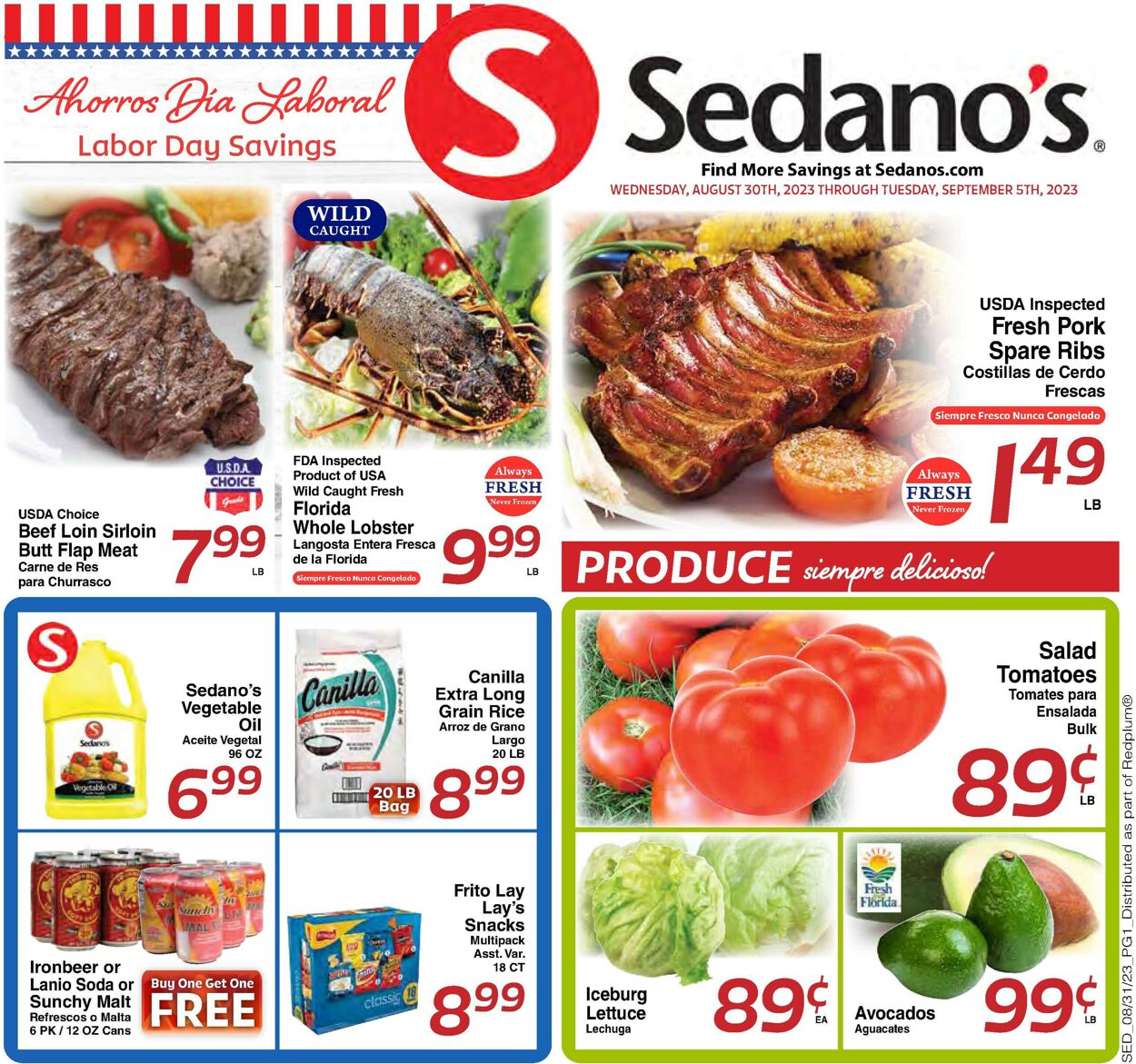 Catalogue Sedano's from 08/30/2023