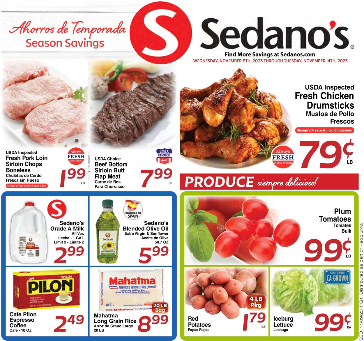 Catalogue Sedano's from 11/08/2023