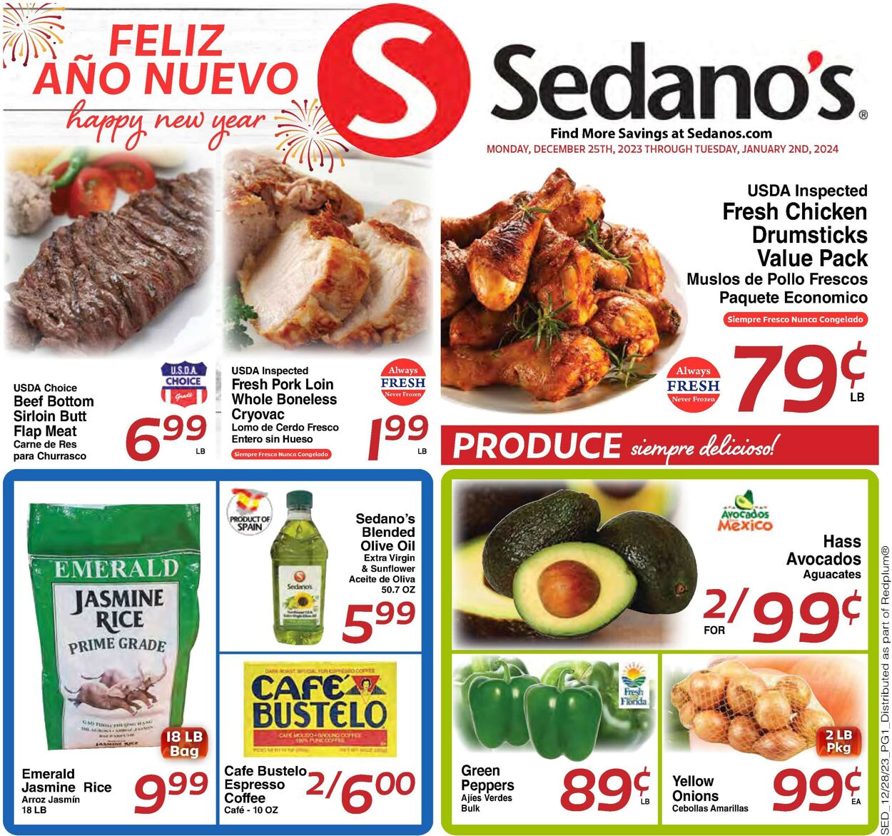 Catalogue Sedano's from 12/25/2023