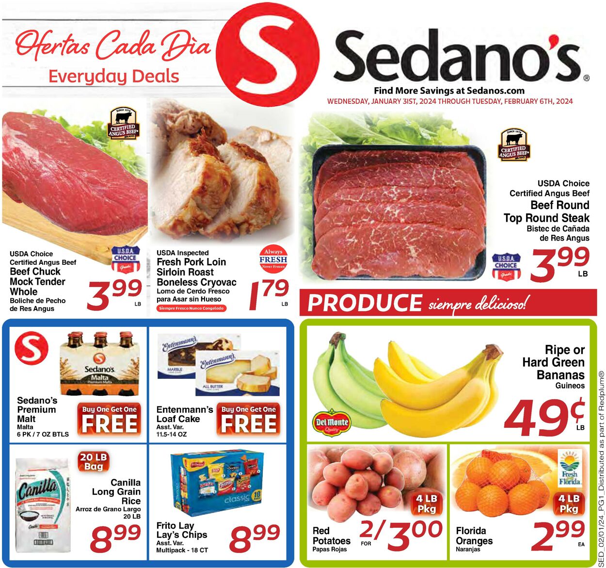 Catalogue Sedano's from 01/31/2024