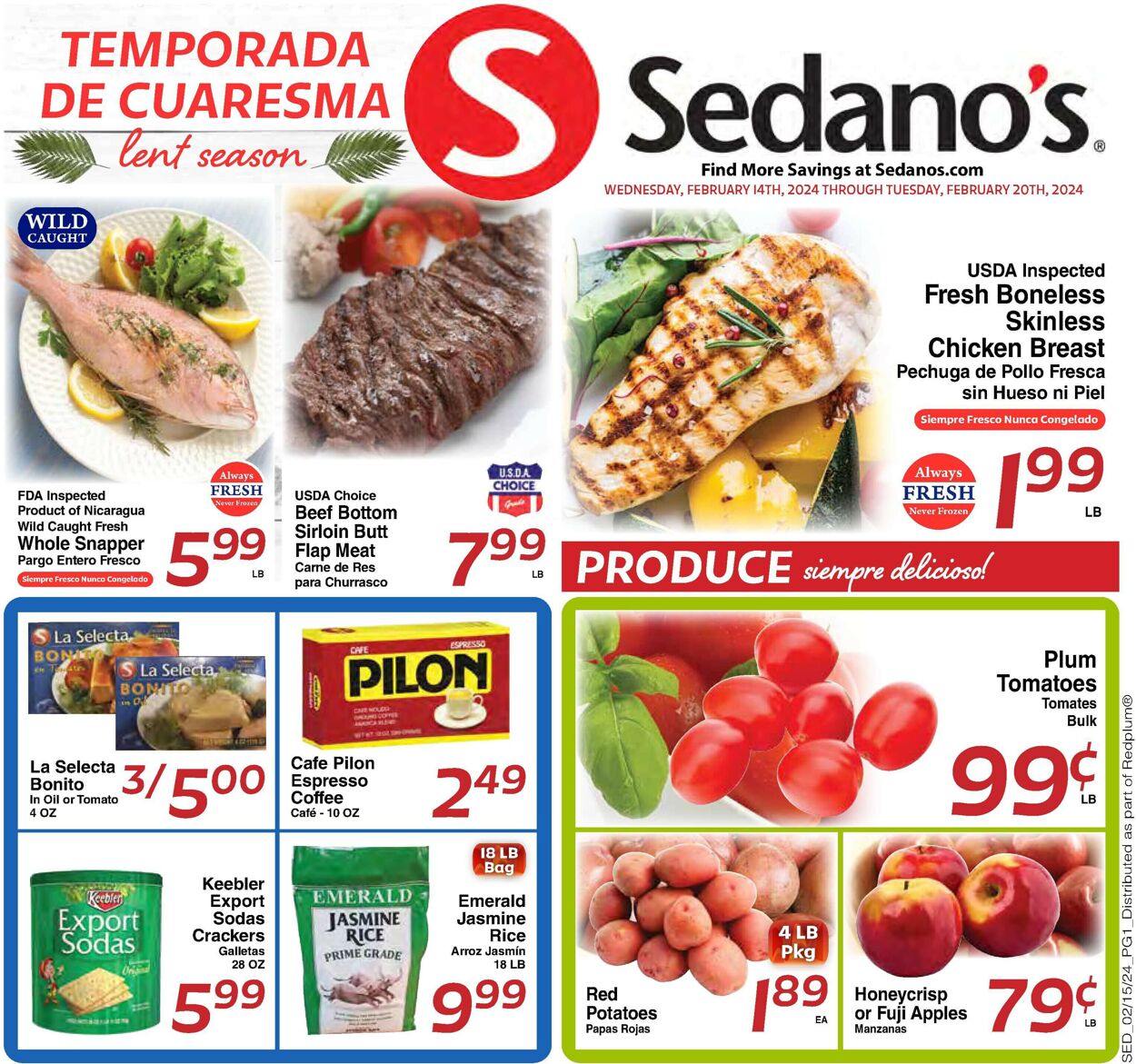 Catalogue Sedano's from 02/14/2024