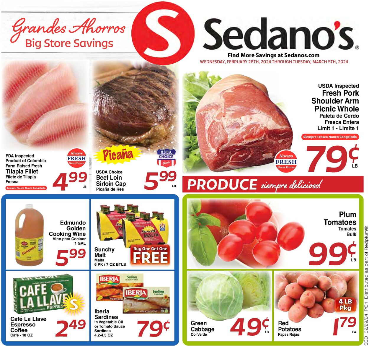 Catalogue Sedano's from 02/28/2024