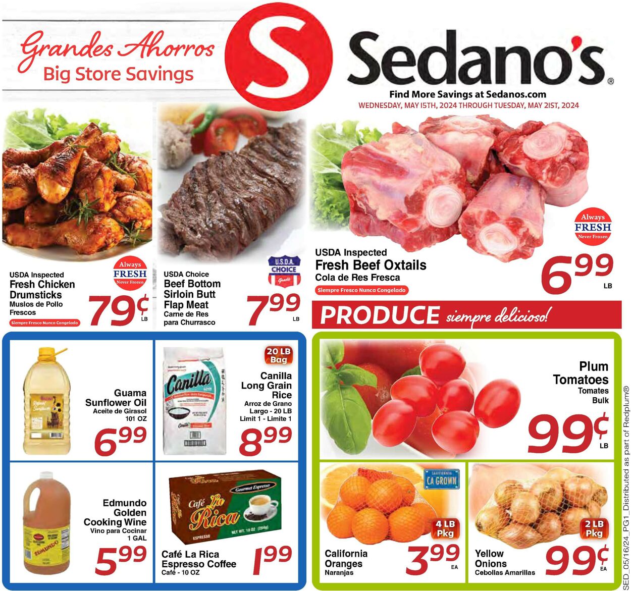 Catalogue Sedano's from 05/15/2024