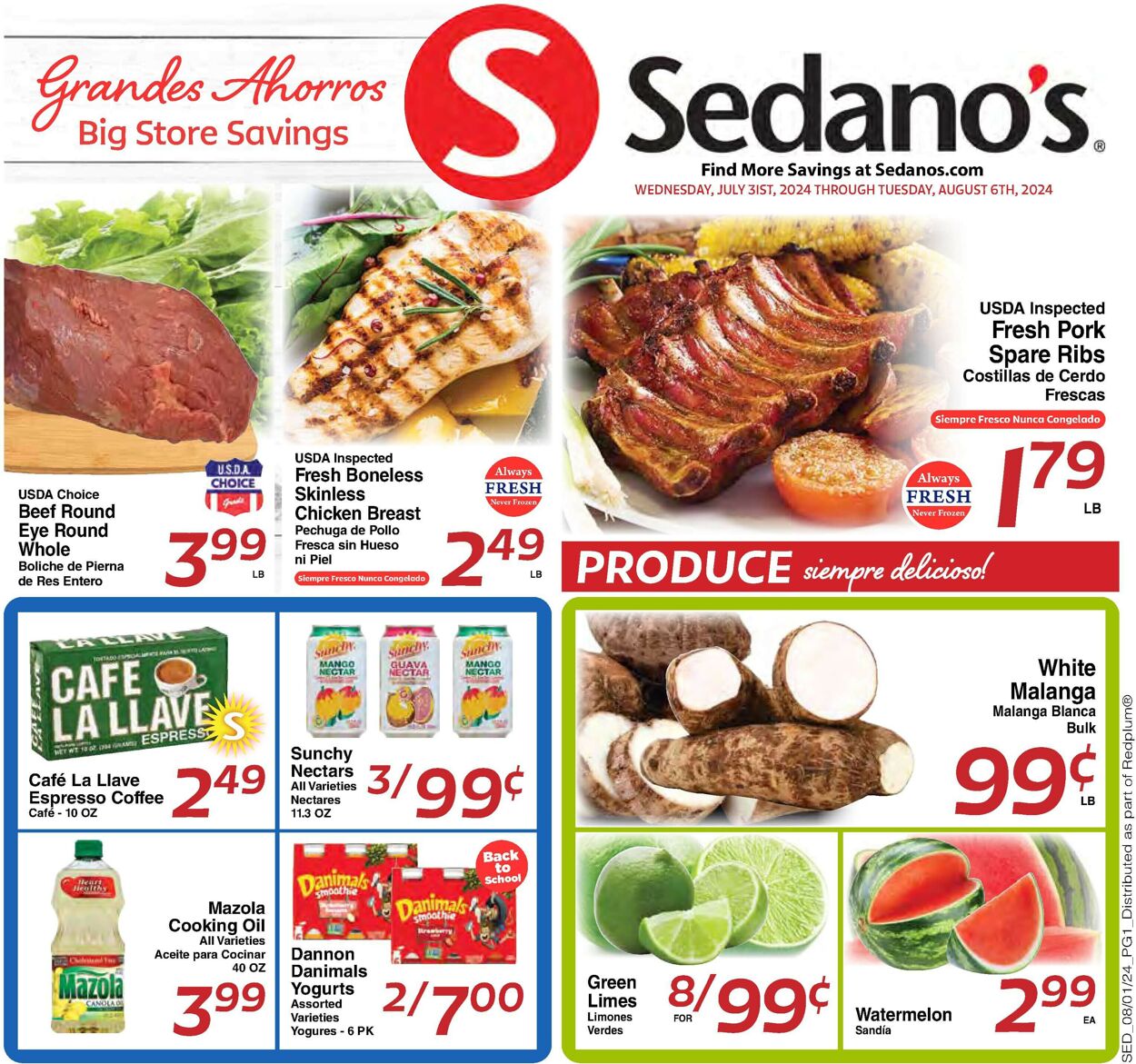 Catalogue Sedano's from 07/31/2024