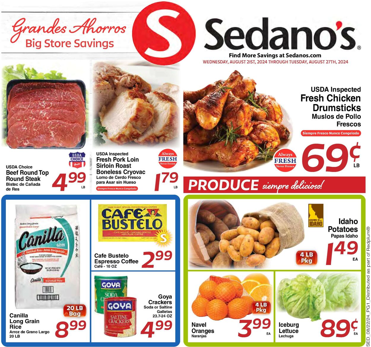 Catalogue Sedano's from 08/21/2024