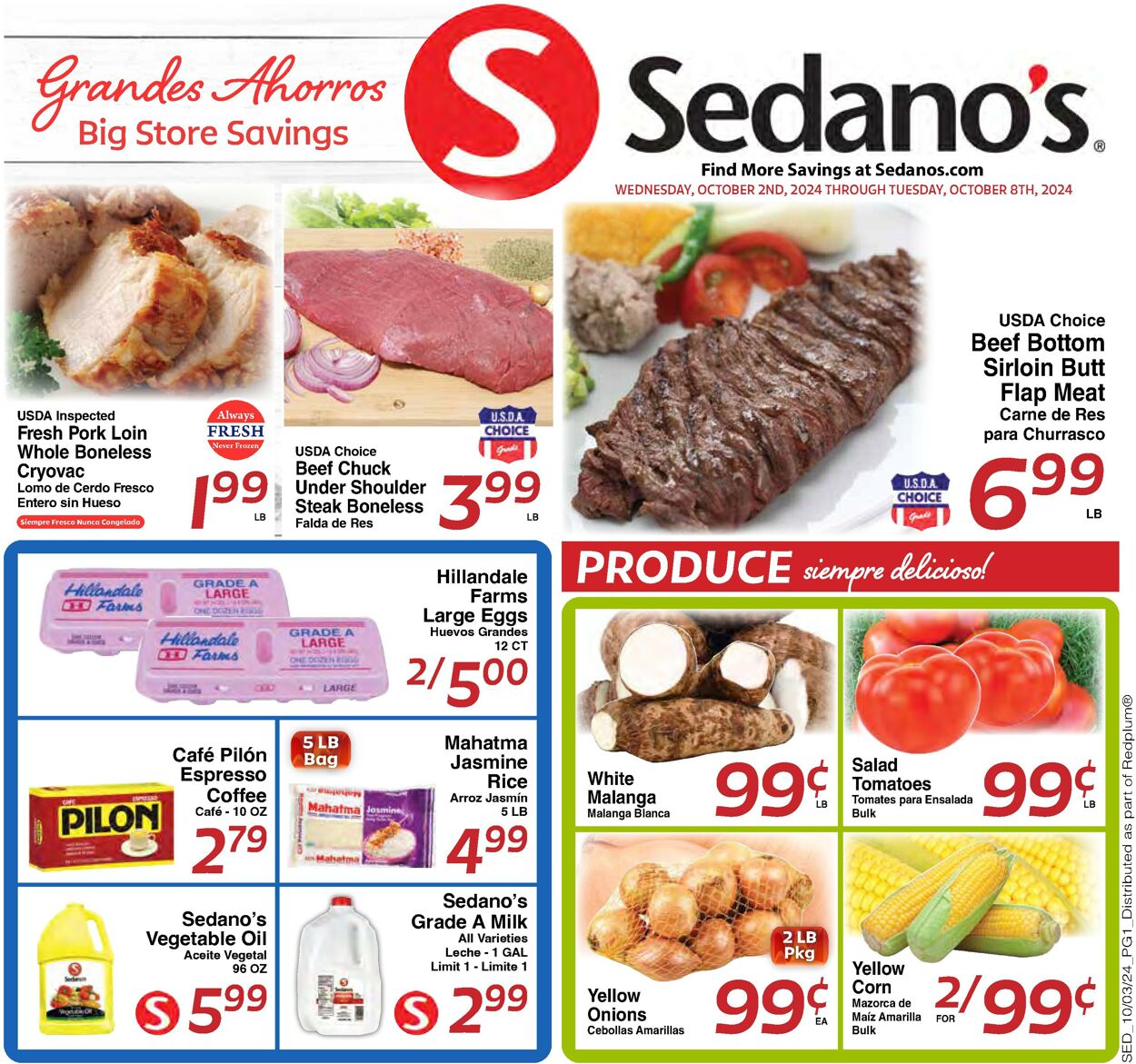 Catalogue Sedano's from 10/02/2024