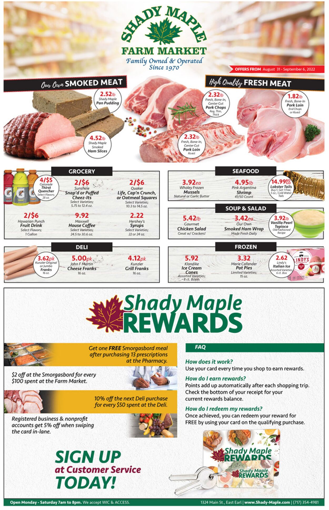 Catalogue Shady Maple from 08/31/2022