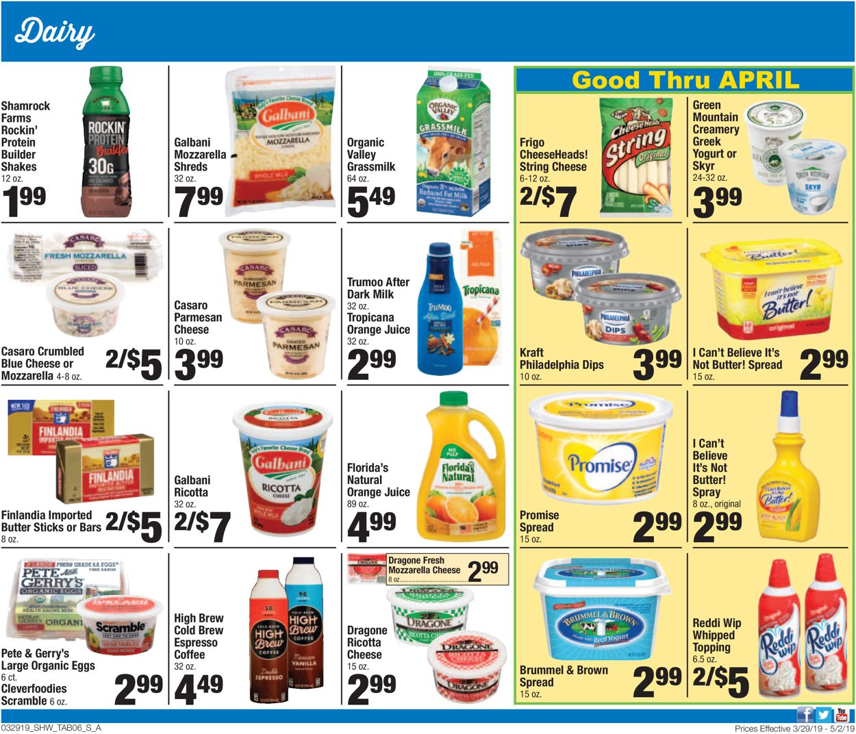 Catalogue Shaw’s from 03/29/2019