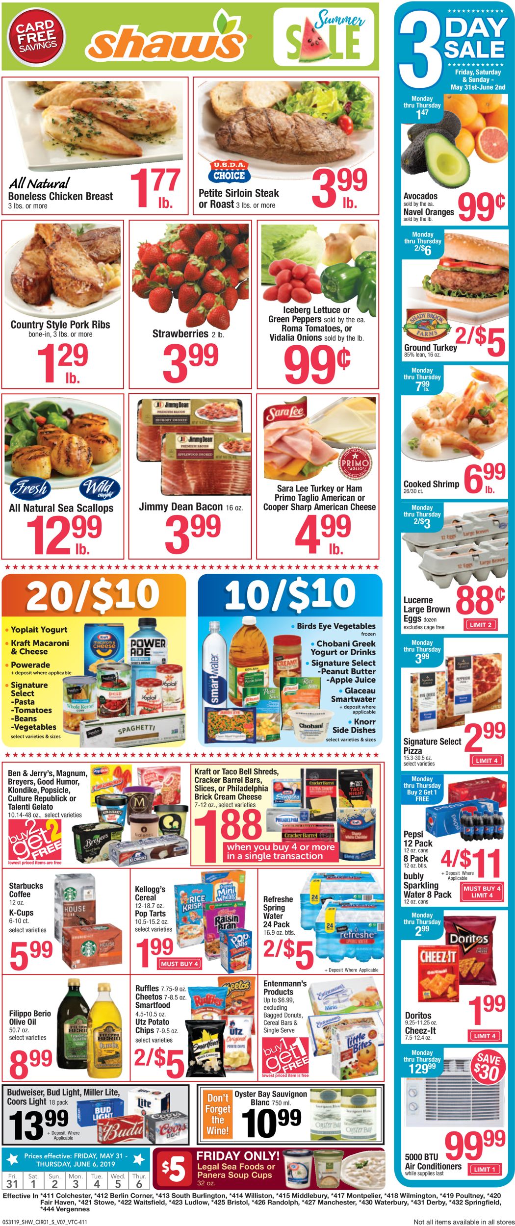 Catalogue Shaw’s from 05/31/2019