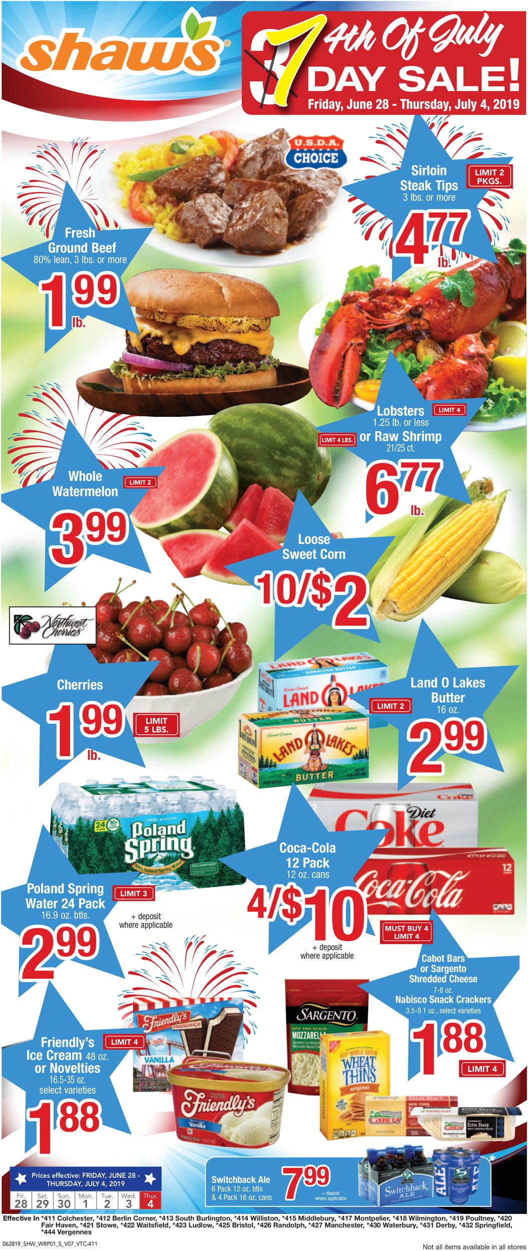 Catalogue Shaw’s from 06/28/2019