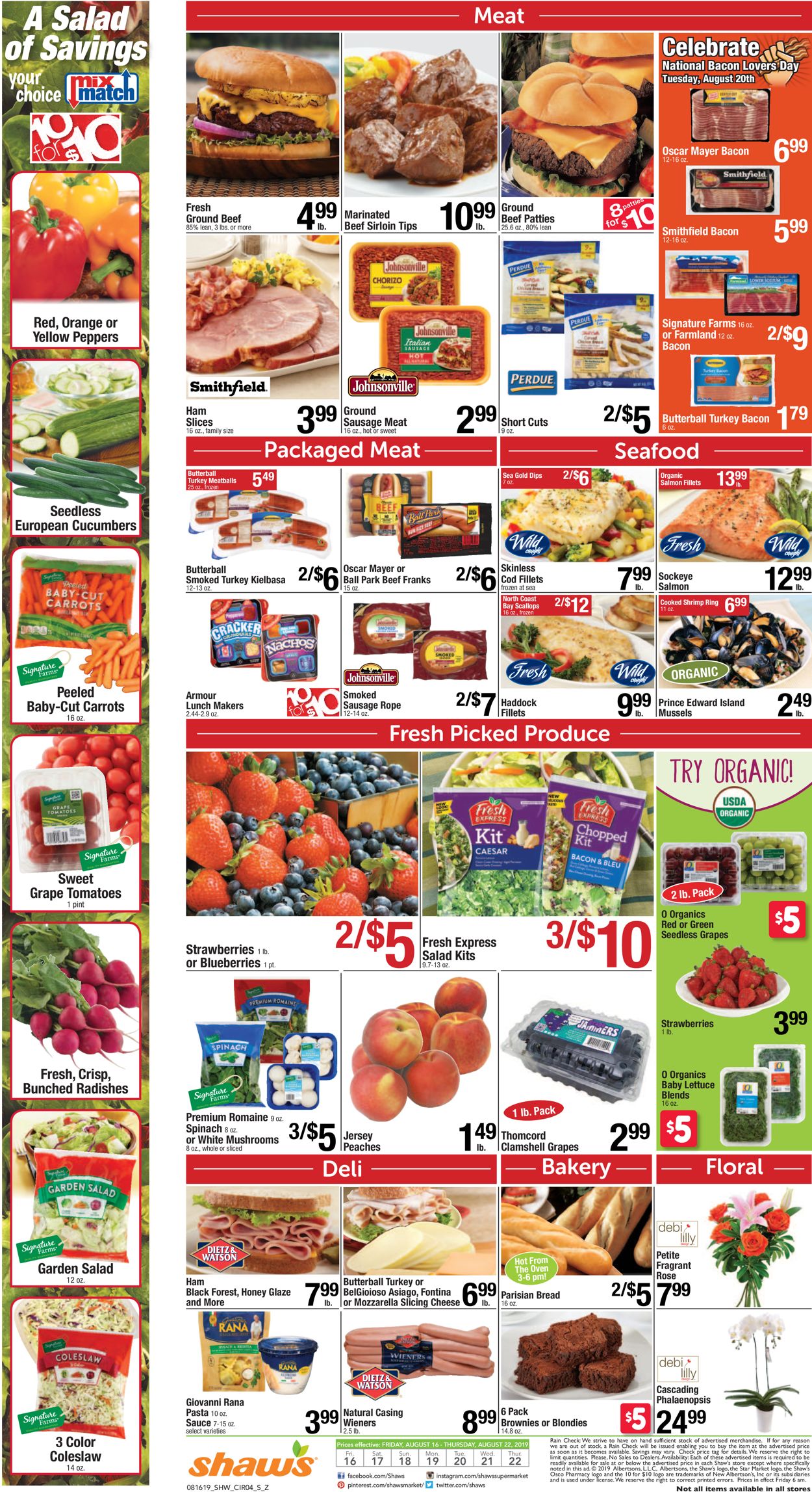 Catalogue Shaw’s from 08/16/2019