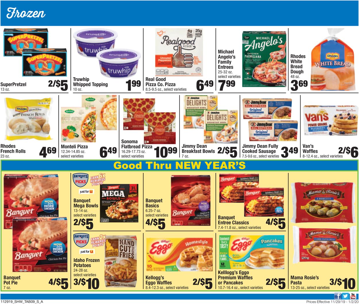 Catalogue Shaw’s - Holiday Ad 2019 from 11/29/2019
