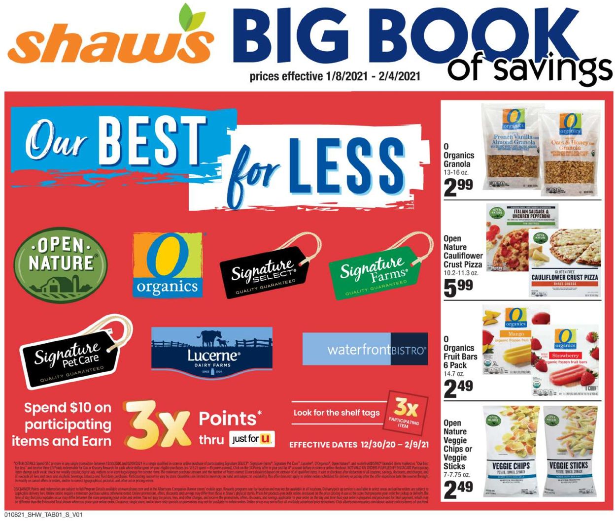 Catalogue Shaw’s Big Book of Savings 2021 from 01/08/2021
