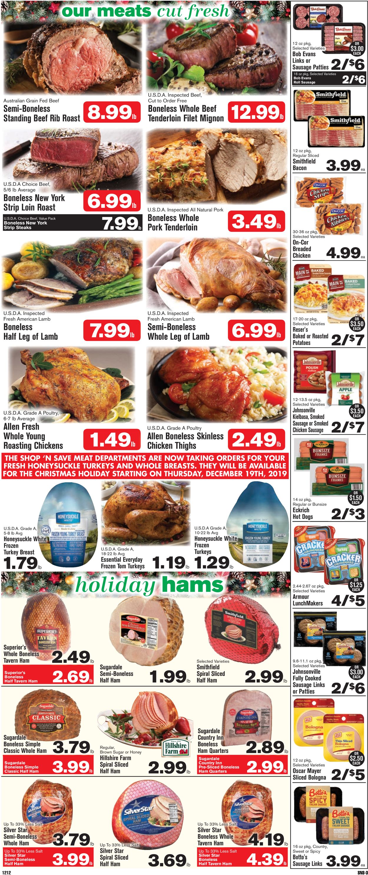 Catalogue Shop ‘n Save - Holiday Ad 2019 from 12/12/2019