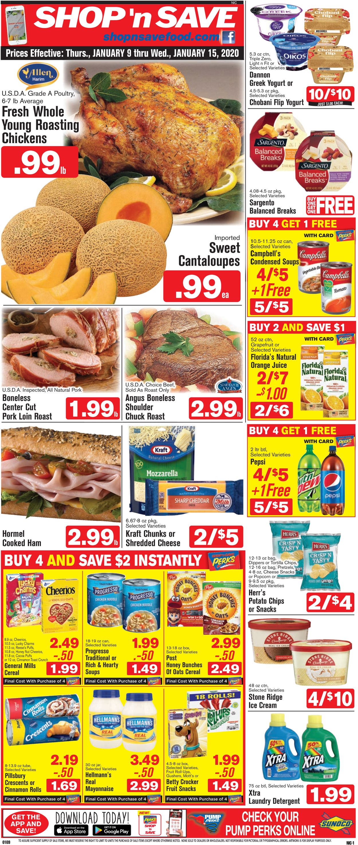 Catalogue Shop ‘n Save from 01/09/2020