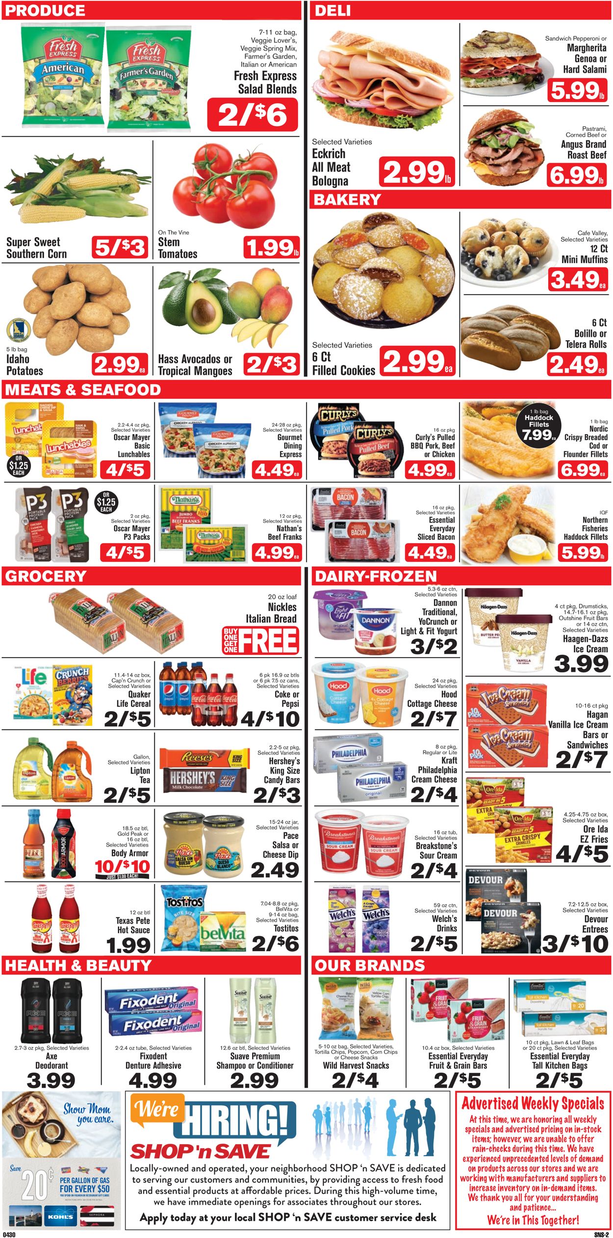 Catalogue Shop ‘n Save from 04/30/2020