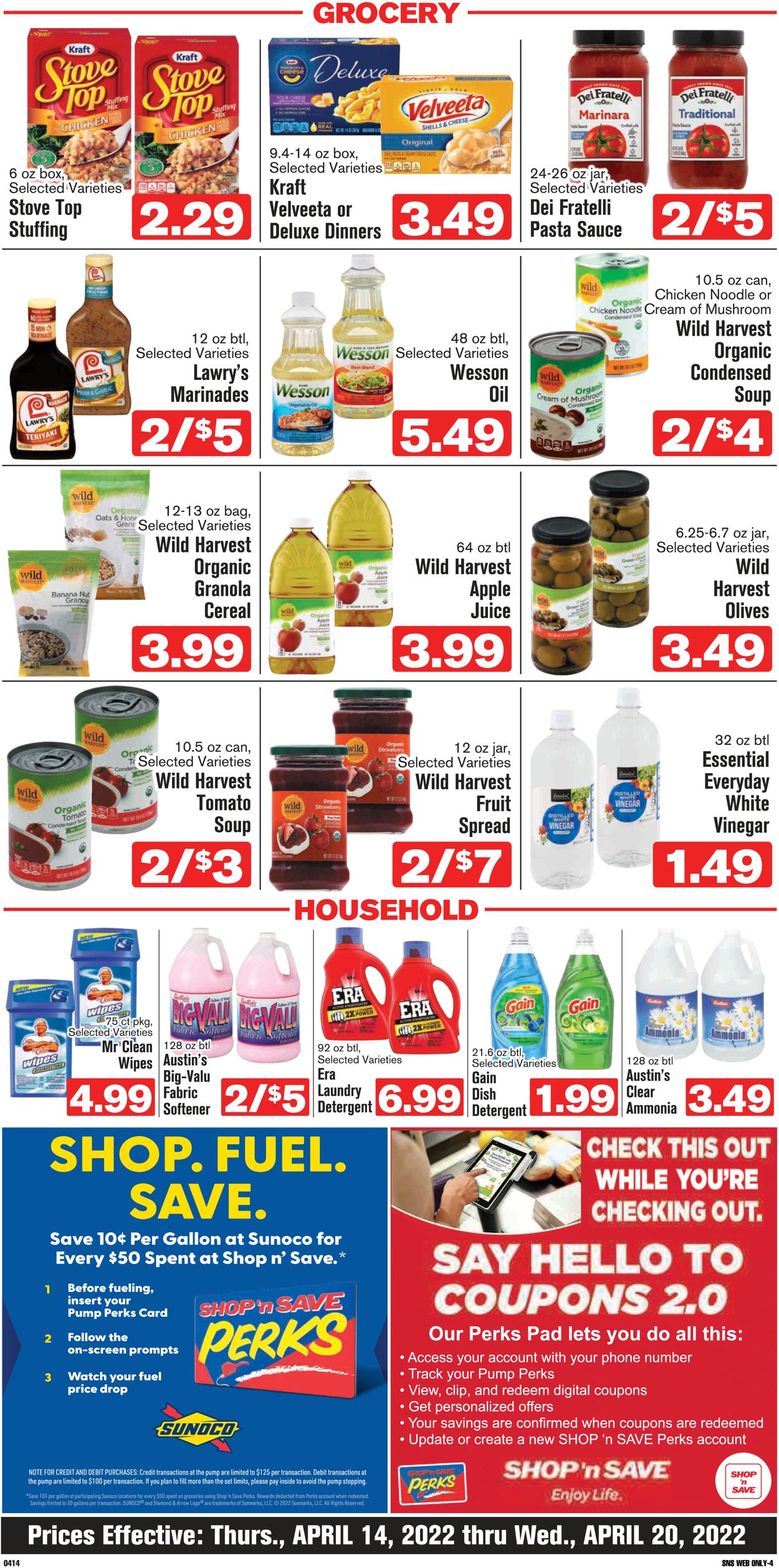 Catalogue Shop ‘n Save from 04/14/2022
