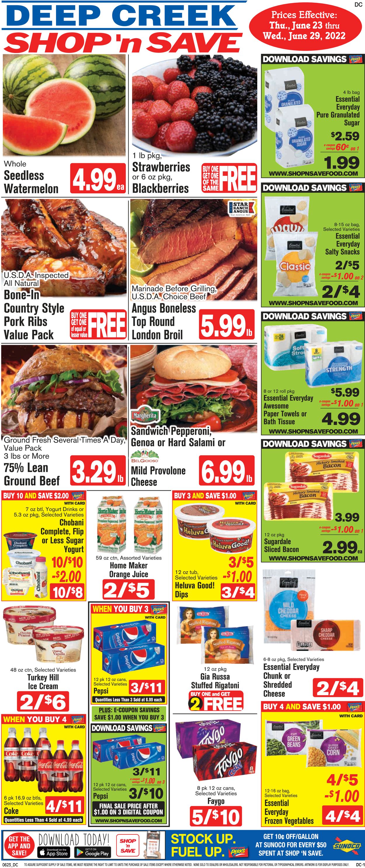 Catalogue Shop ‘n Save from 06/23/2022
