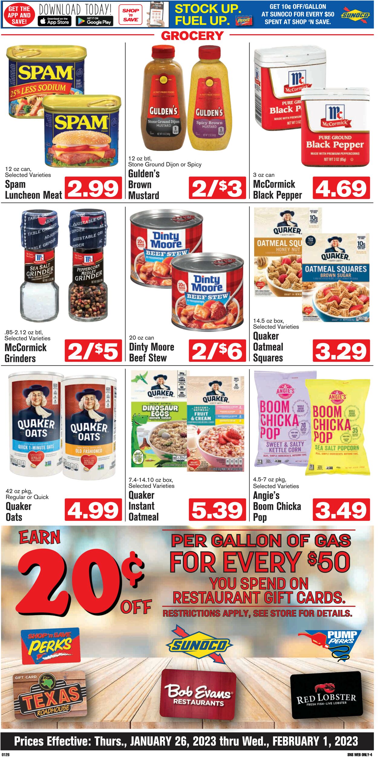 Catalogue Shop ‘n Save from 01/26/2023