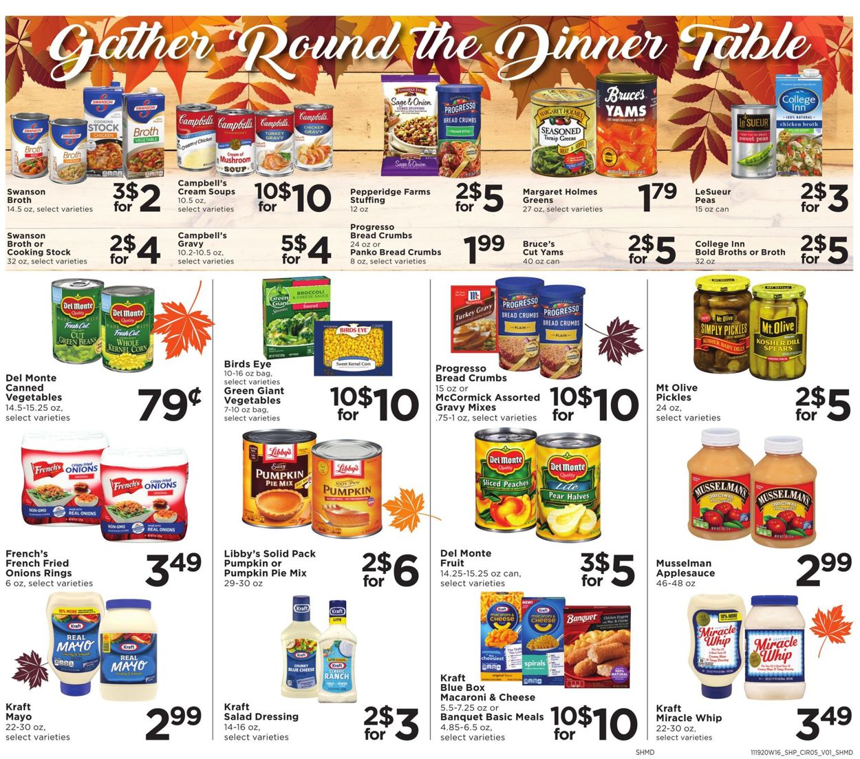 Catalogue Shoppers Food & Pharmacy Thanksgiving ad 2020 from 11/19/2020
