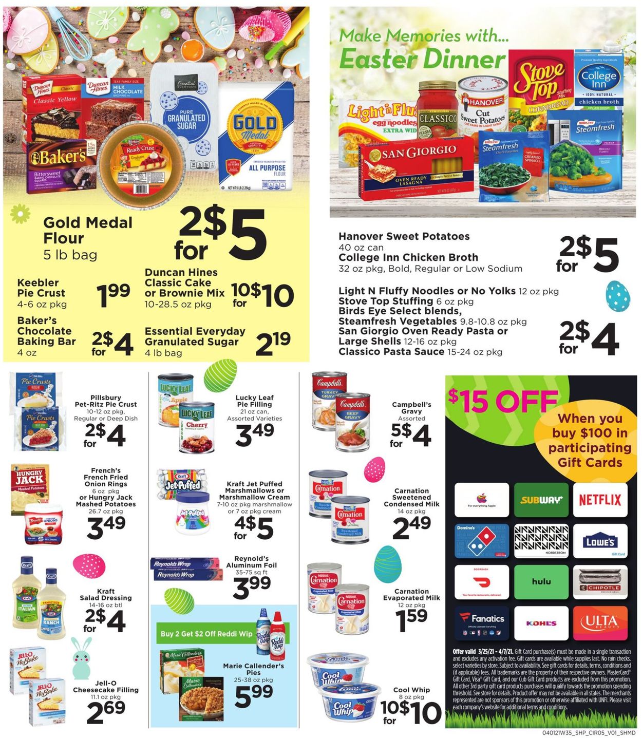 Catalogue Shoppers Food & Pharmacy Easter 2021 ad from 04/01/2021