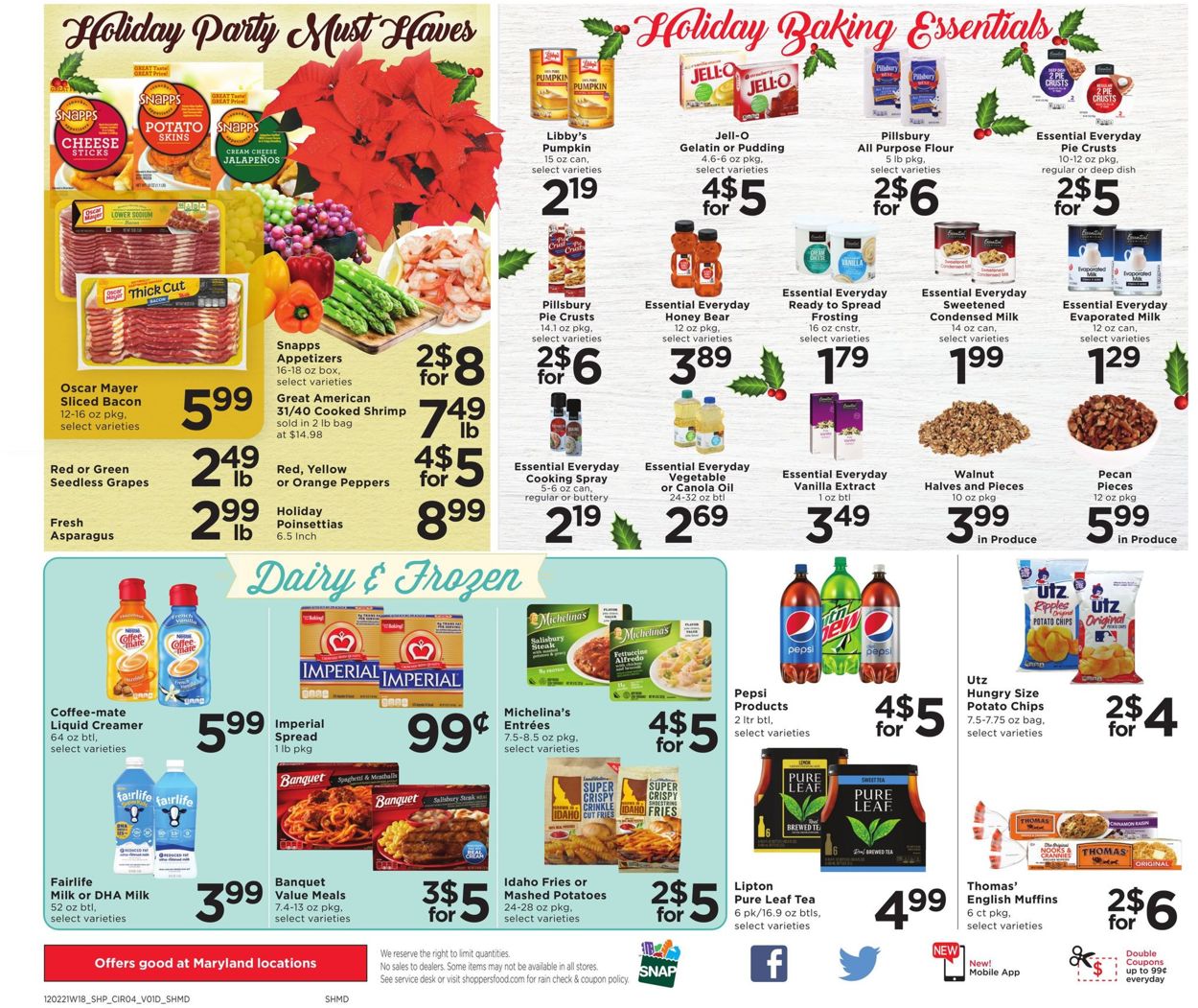 Catalogue Shoppers Food & Pharmacy HOLIDAYS 2021 from 12/02/2021