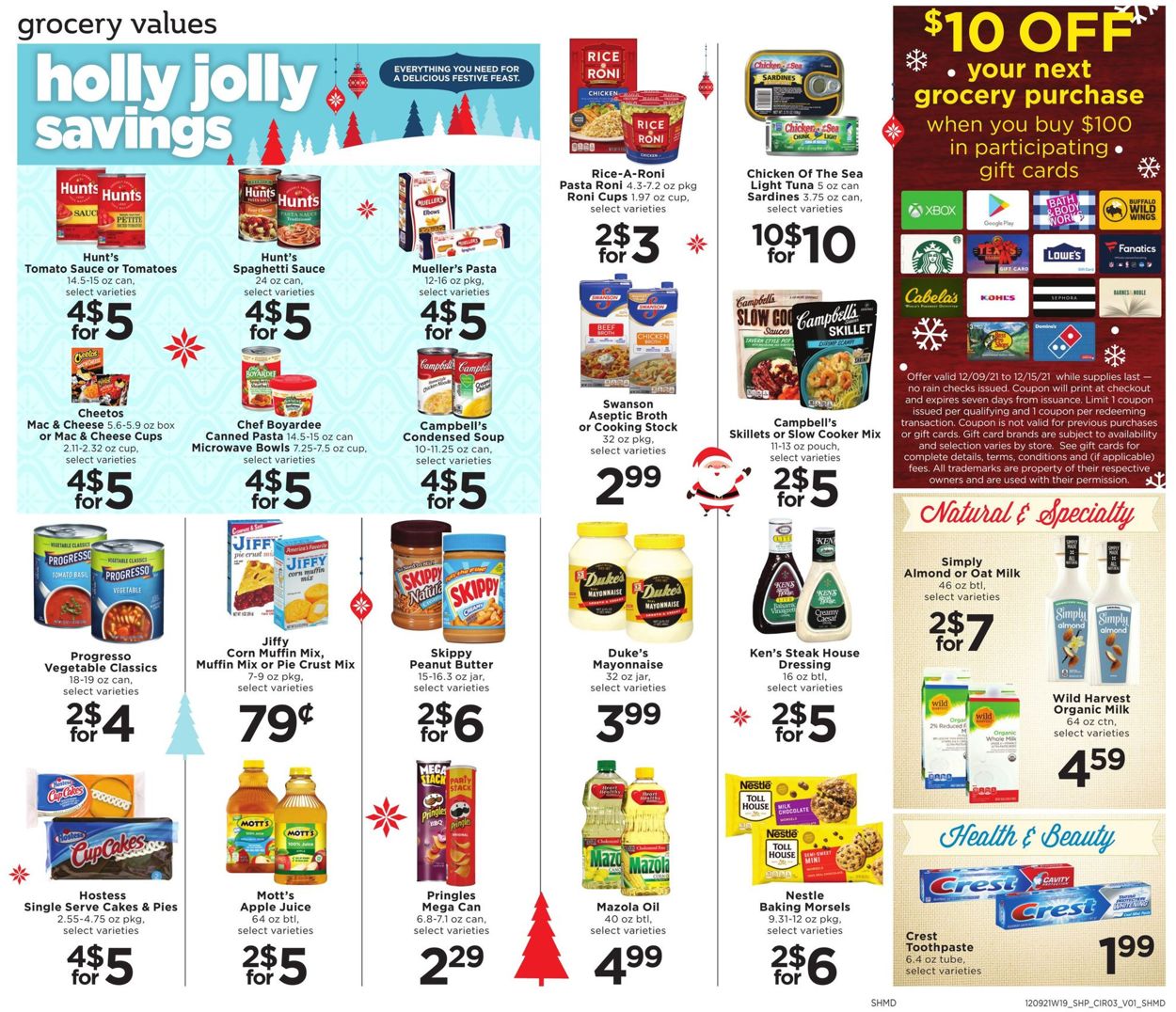 Catalogue Shoppers Food & Pharmacy - Holiday Savings 2021 from 12/09/2021