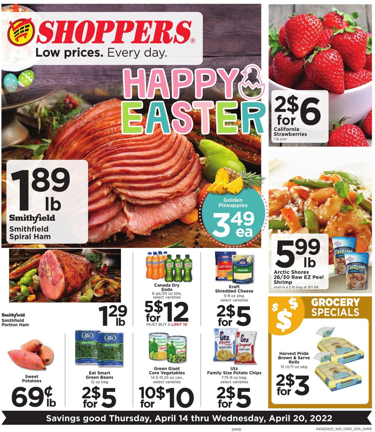 Catalogue Shoppers Food & Pharmacy EASTER 2022 from 04/14/2022
