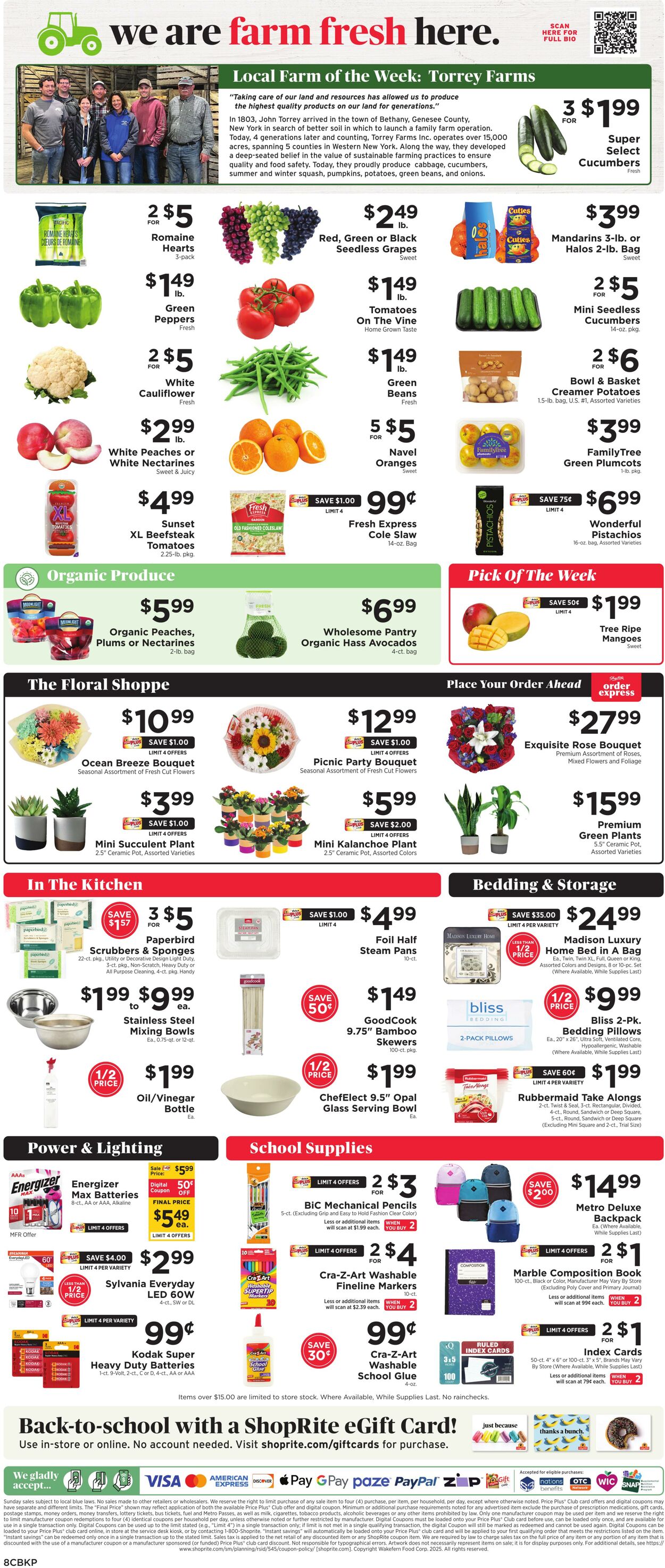 Catalogue ShopRite from 07/24/2025