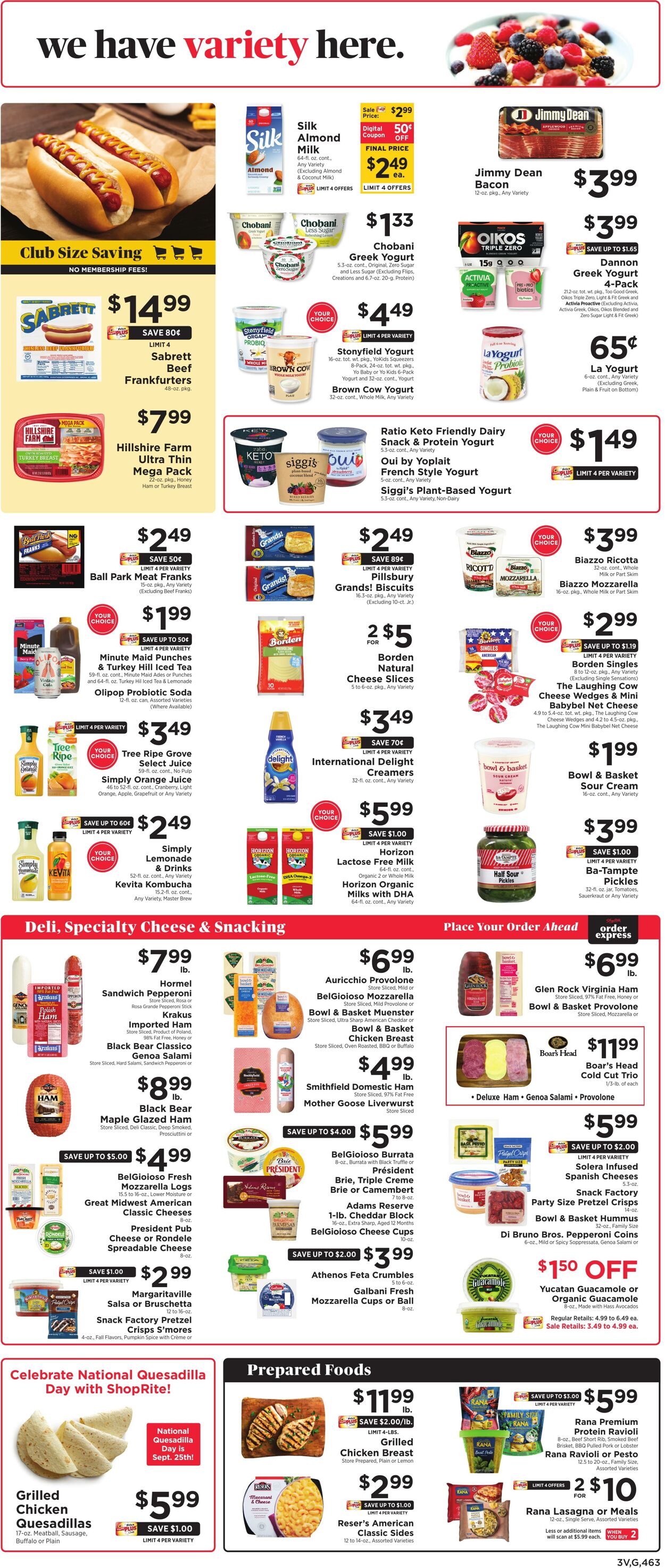 Catalogue ShopRite from 09/18/2025