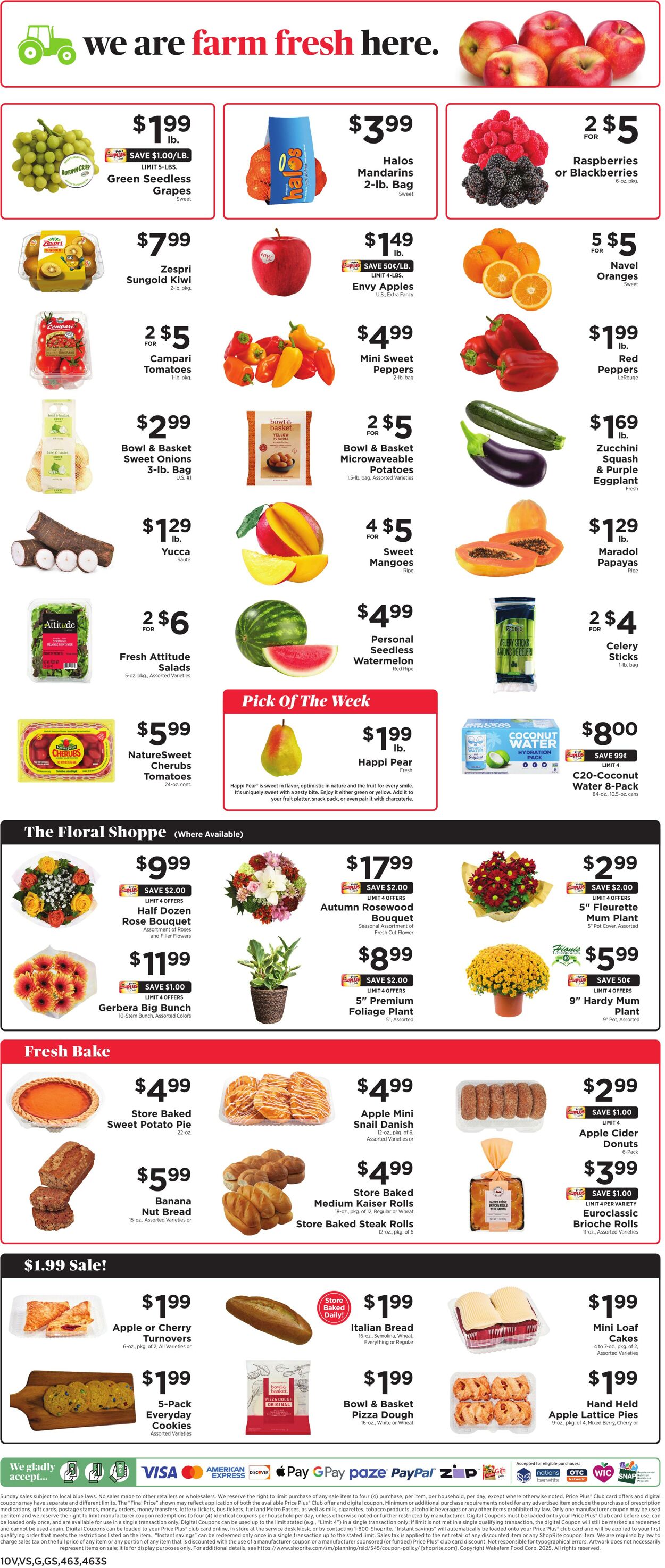 Catalogue ShopRite from 09/25/2025