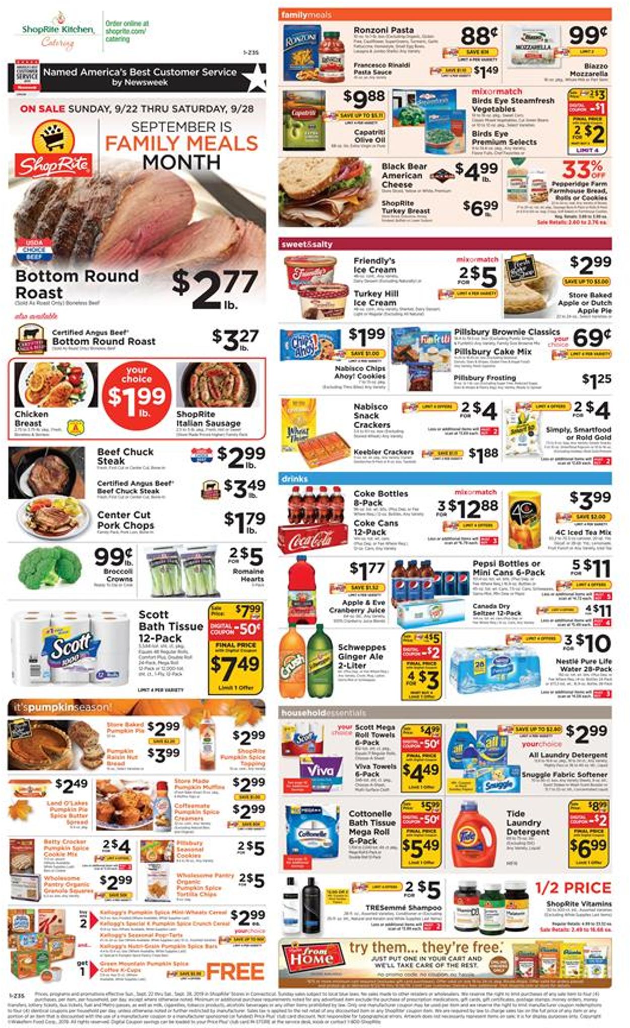 ShopRite Current weekly ad 09/22 - 09/28/2019 - frequent-ads.com