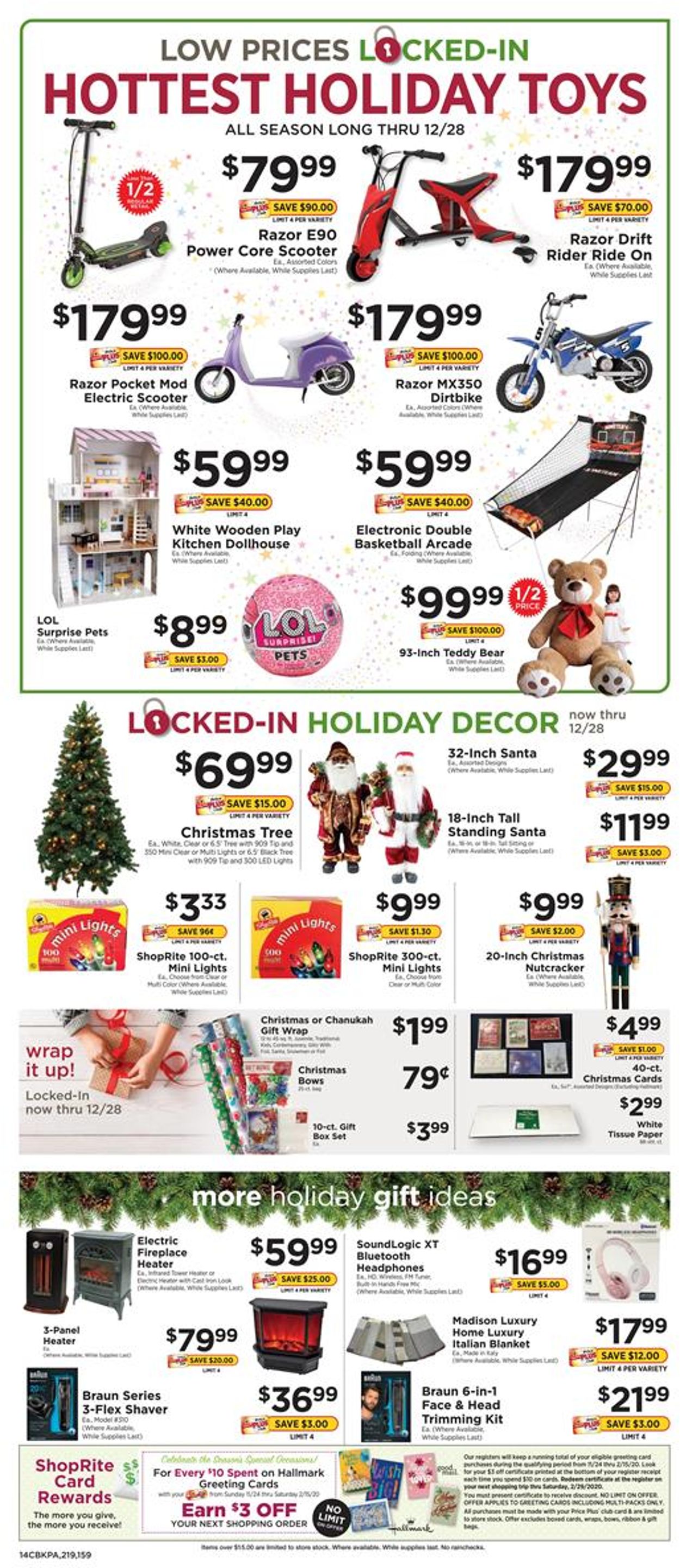 Catalogue ShopRite - Holidays Ad 2019 from 12/01/2019