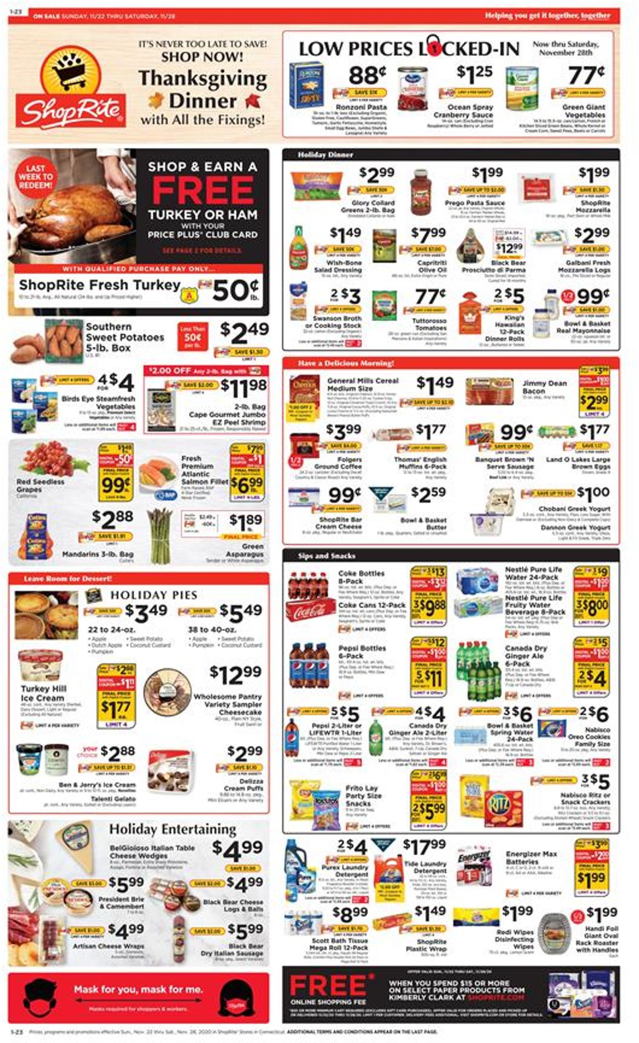 ShopRite Thanksgiving 2020 Current weekly ad 11/22 - 11/28/2020 ...