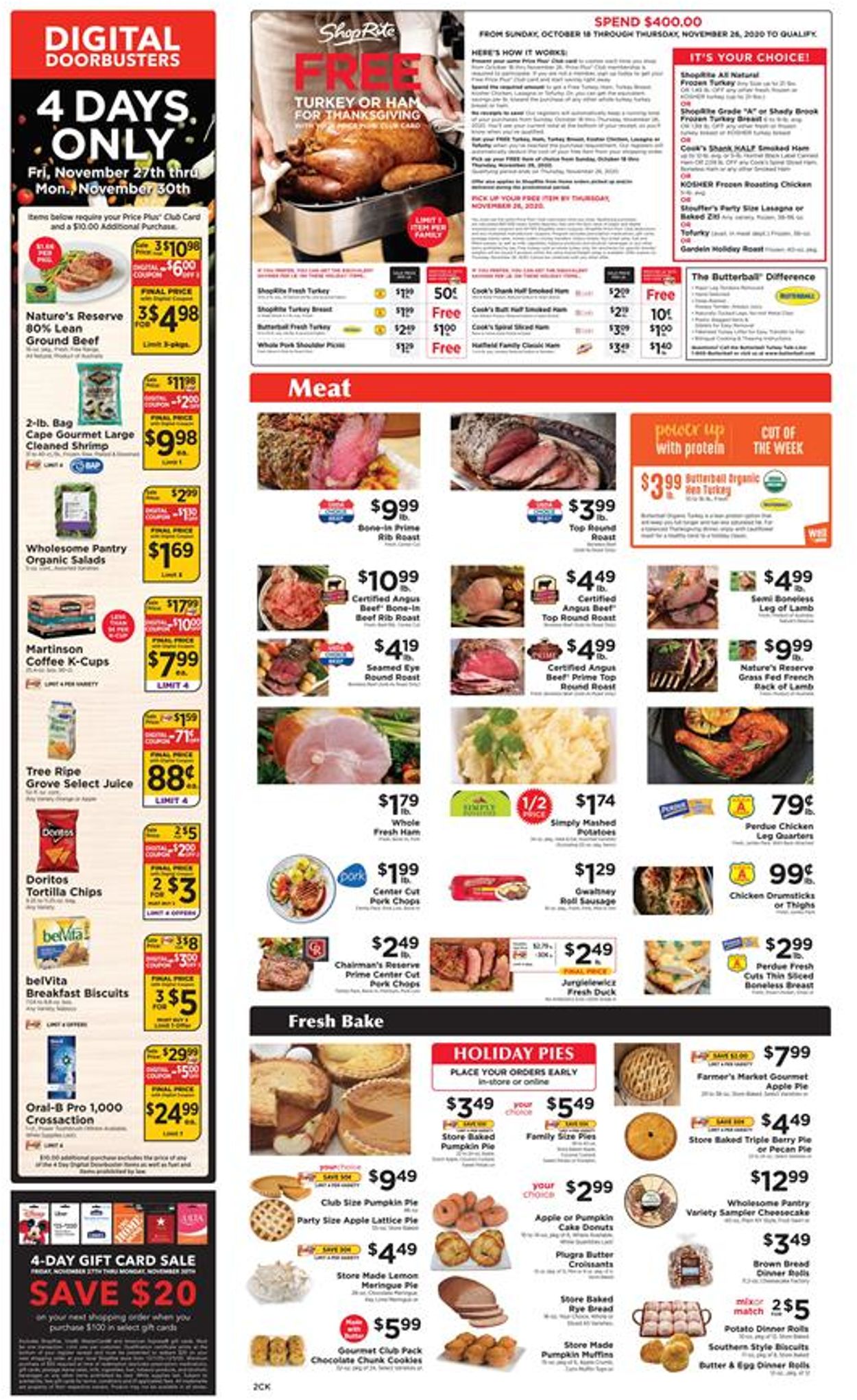 Catalogue ShopRite Thanksgiving 2020 from 11/22/2020