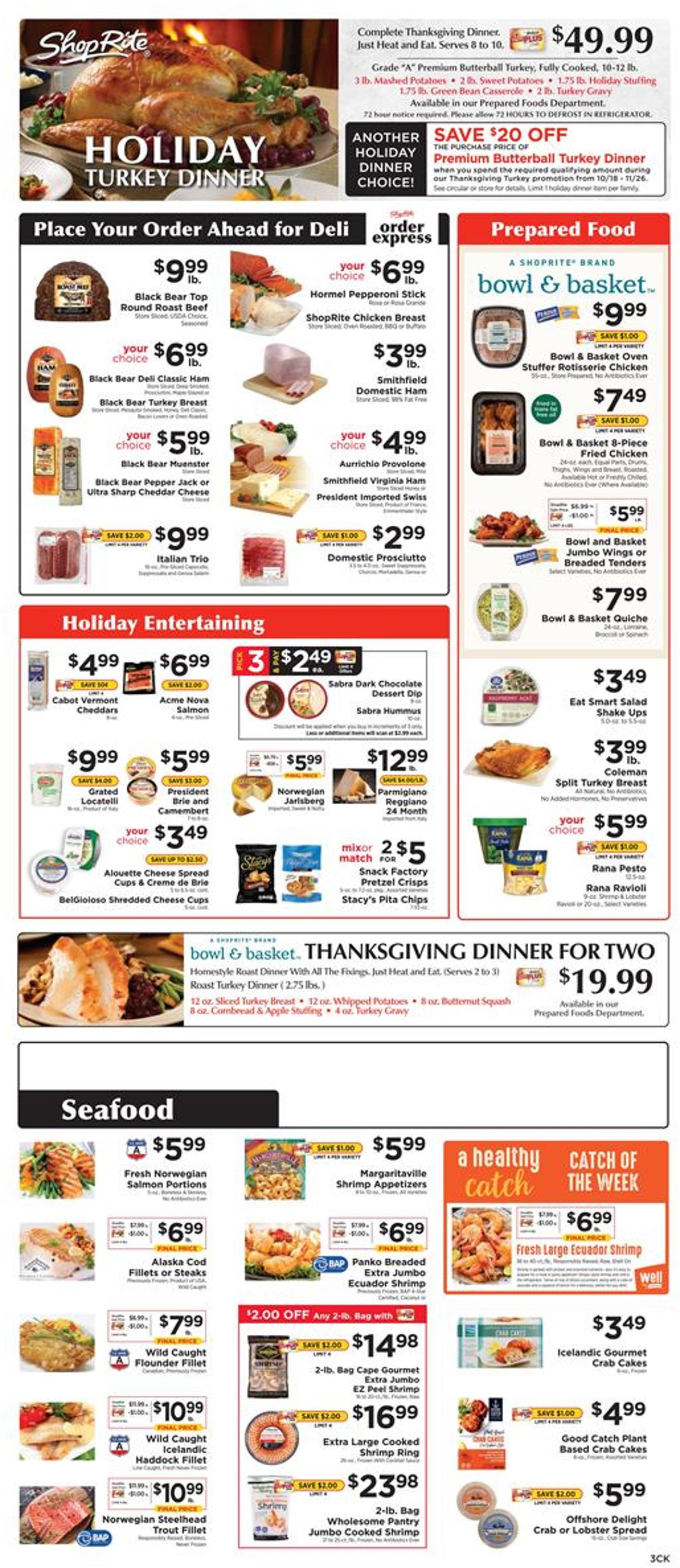 Catalogue ShopRite Thanksgiving 2020 from 11/22/2020
