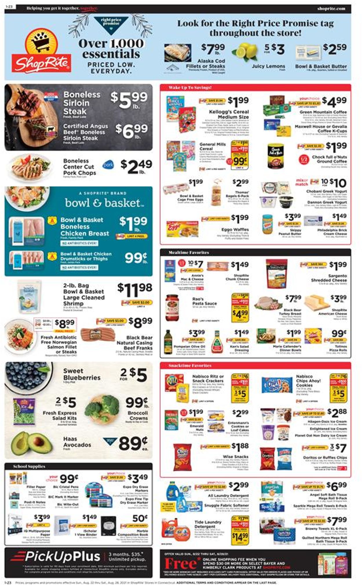 Catalogue ShopRite from 08/22/2021