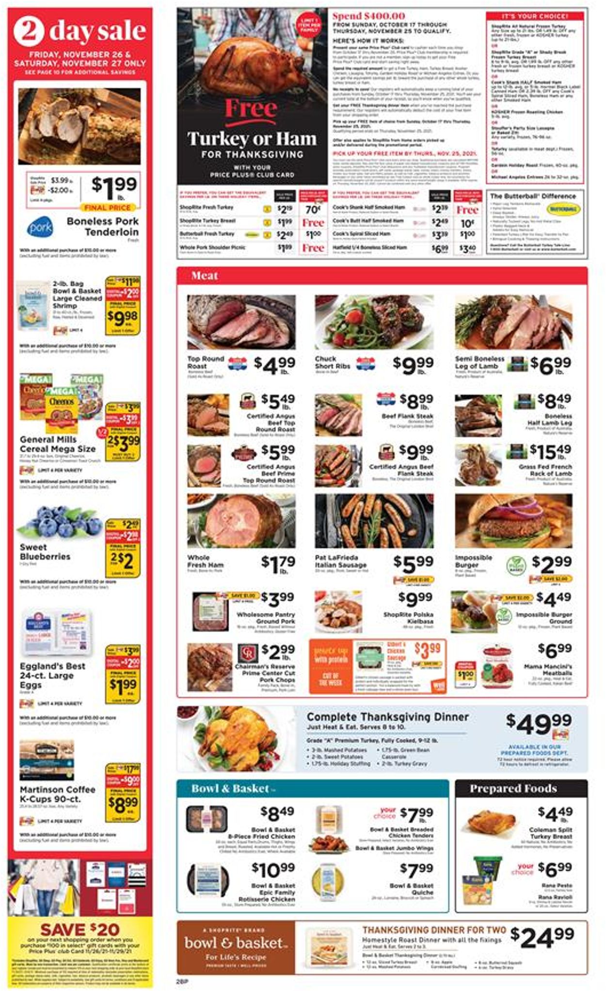 ShopRite THANKSGIVING 2021 Current weekly ad 11/21 11/27/2021 [2