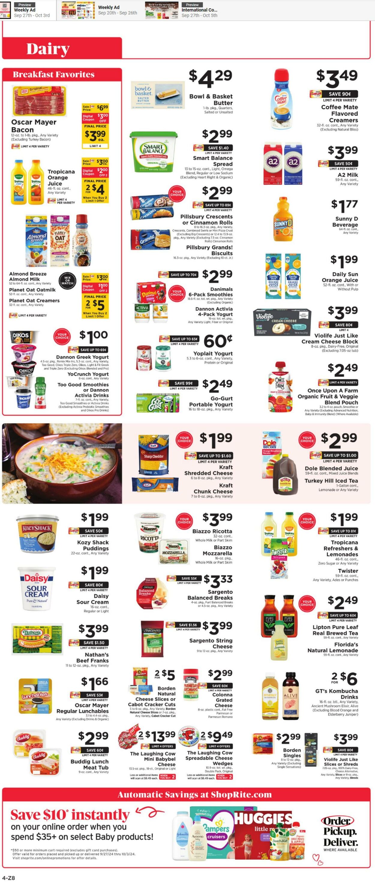 Catalogue ShopRite from 09/27/2024