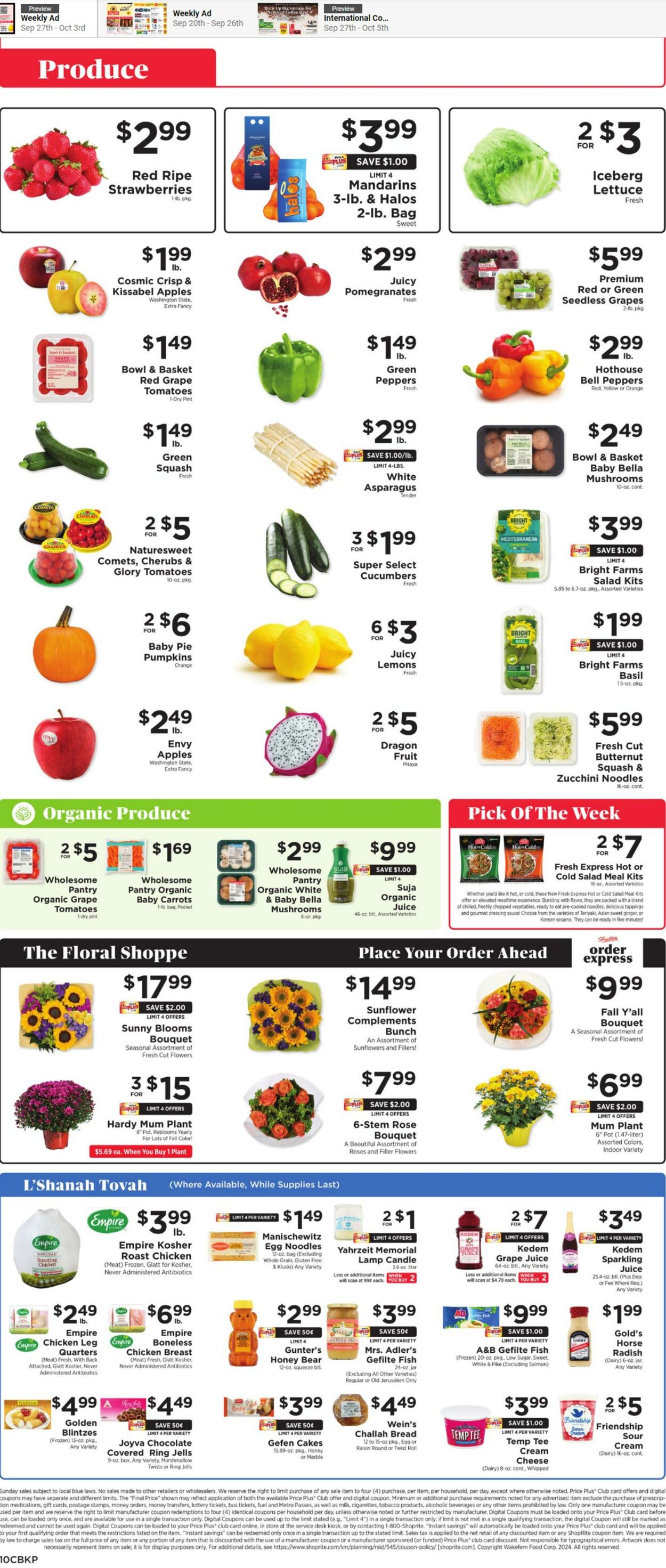 Catalogue ShopRite from 09/27/2024