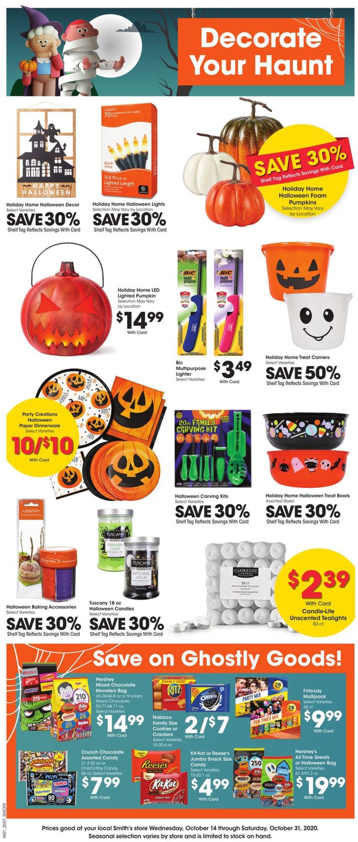Catalogue Smith's Halloween 2020 from 10/28/2020