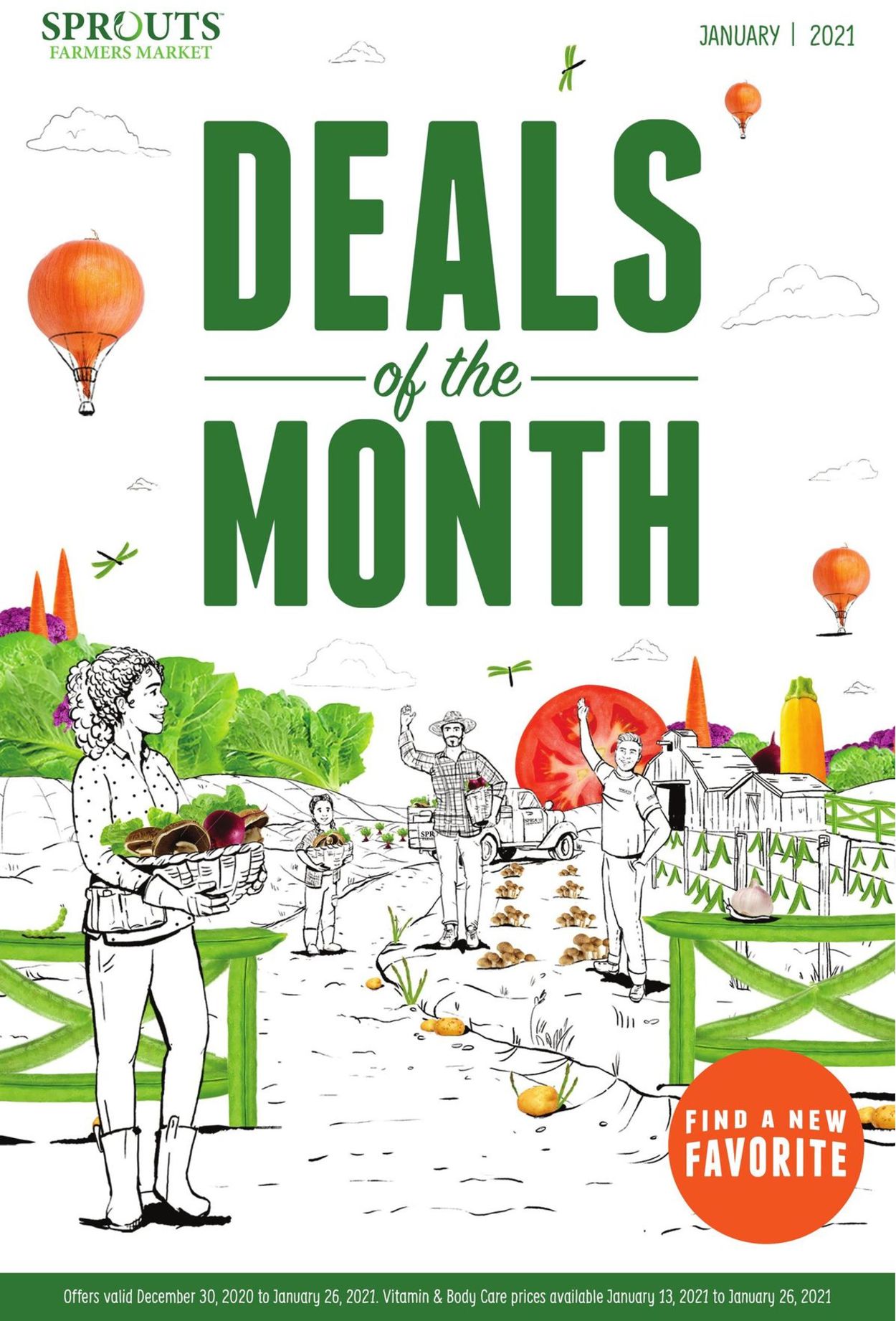 Catalogue Sprouts Deals of the Month  from 12/30/2020